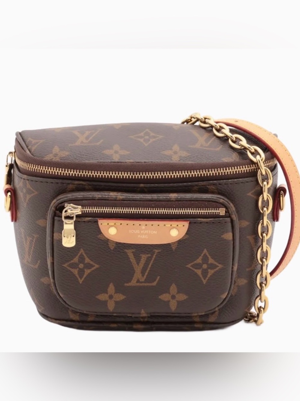 Louis Vuitton Monogram Canvas Mini Bumbag with Gold Hardware